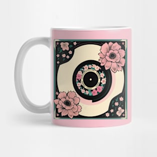 Blooming Flower Vinyl Record Mug